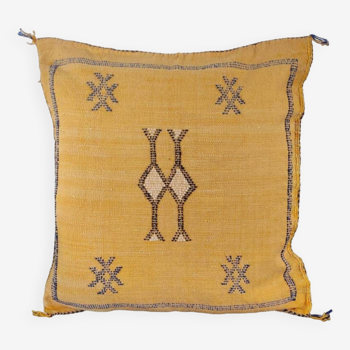 Sabra yellow Berber cushion