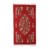 Romanian kilim rug from the 1950s
