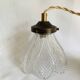 Hanging lamp, 2 m fabric cable, porcelain ceiling rose