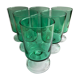 Ensemble de 6 verres vert menthe