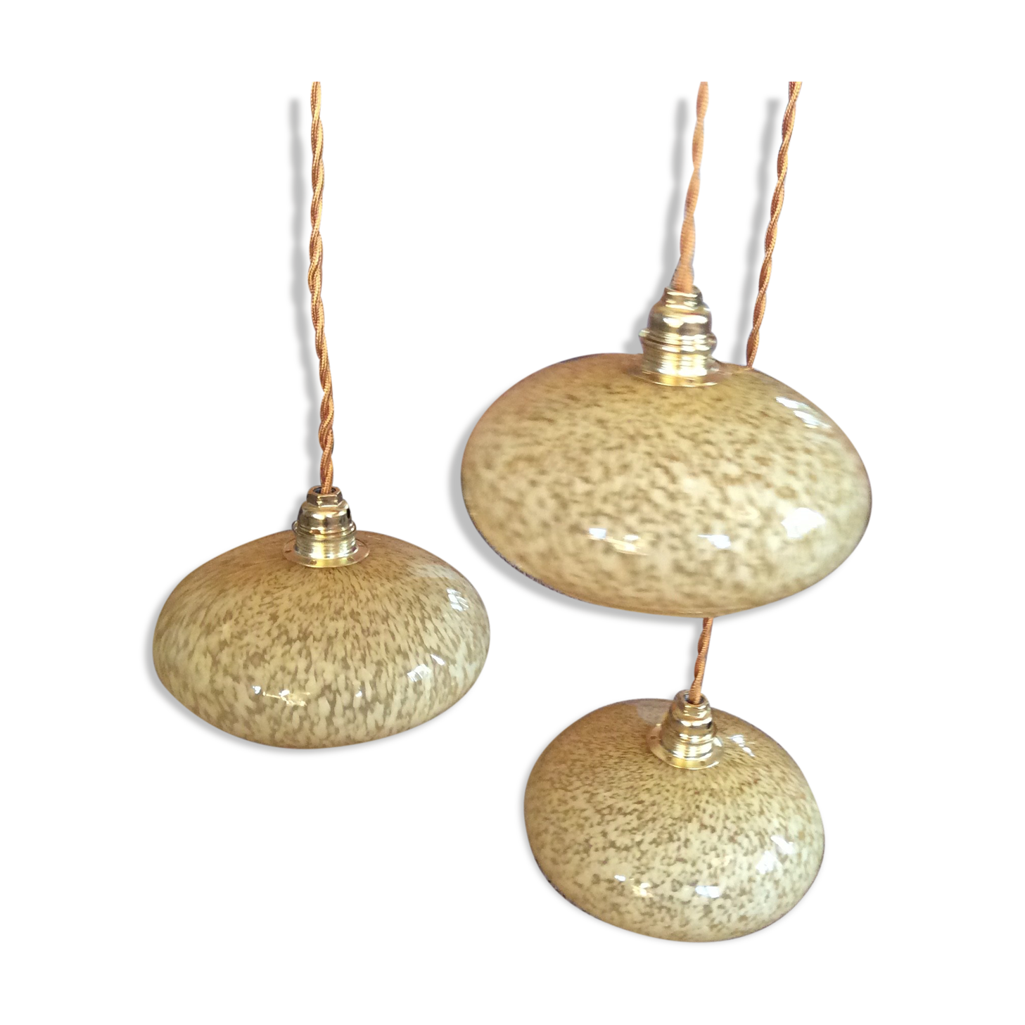 Trio of vintage suspensions