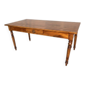Large Alsatian farmhouse table 160 cm cherry wood