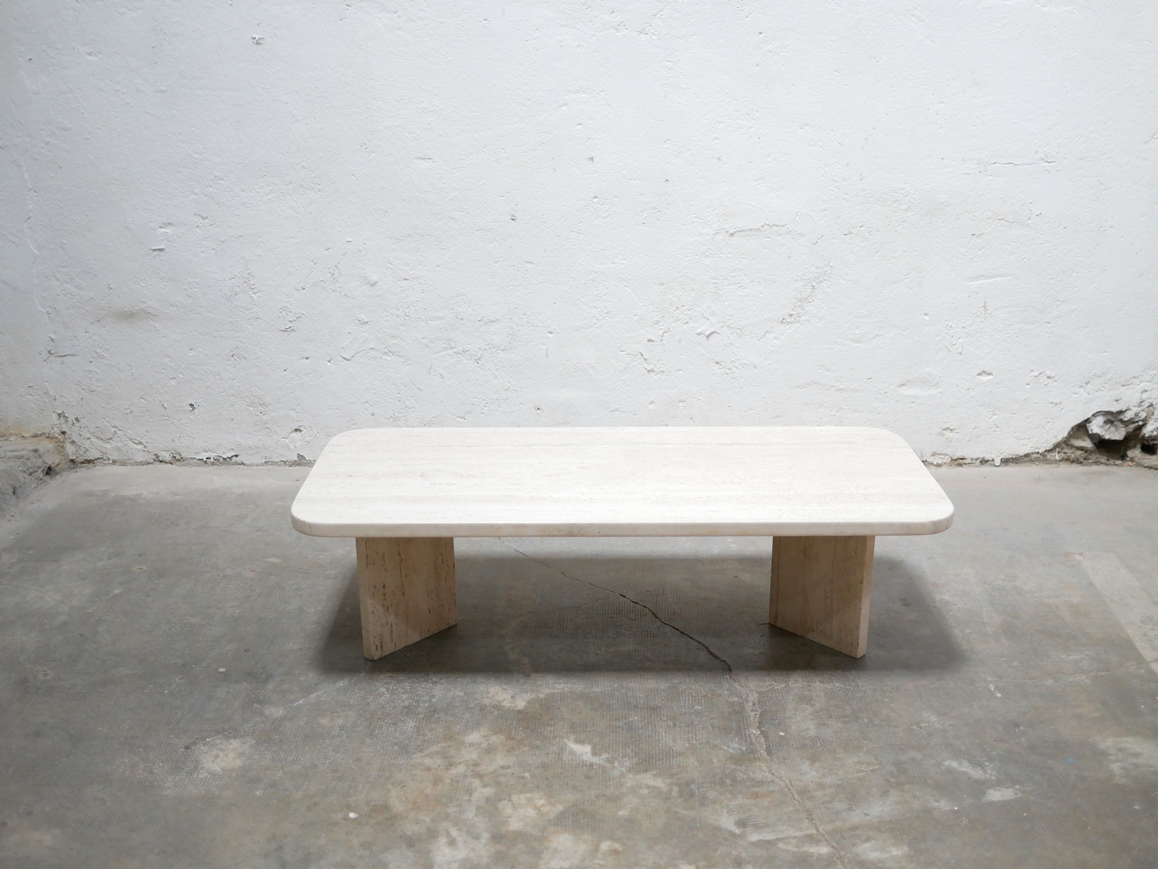 Vintage travertine coffee table