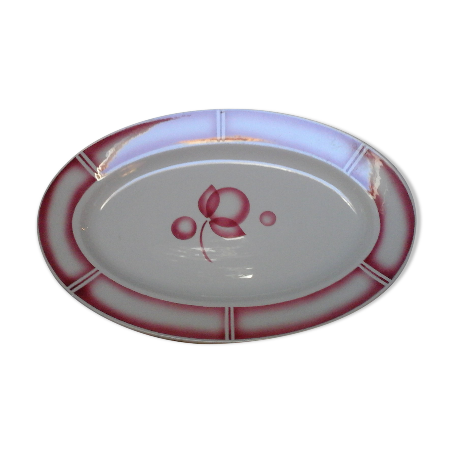 Sarreguemines oval dish
