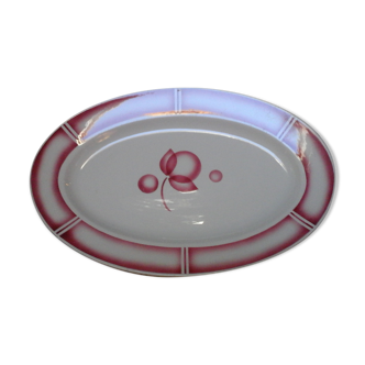 Sarreguemines oval dish