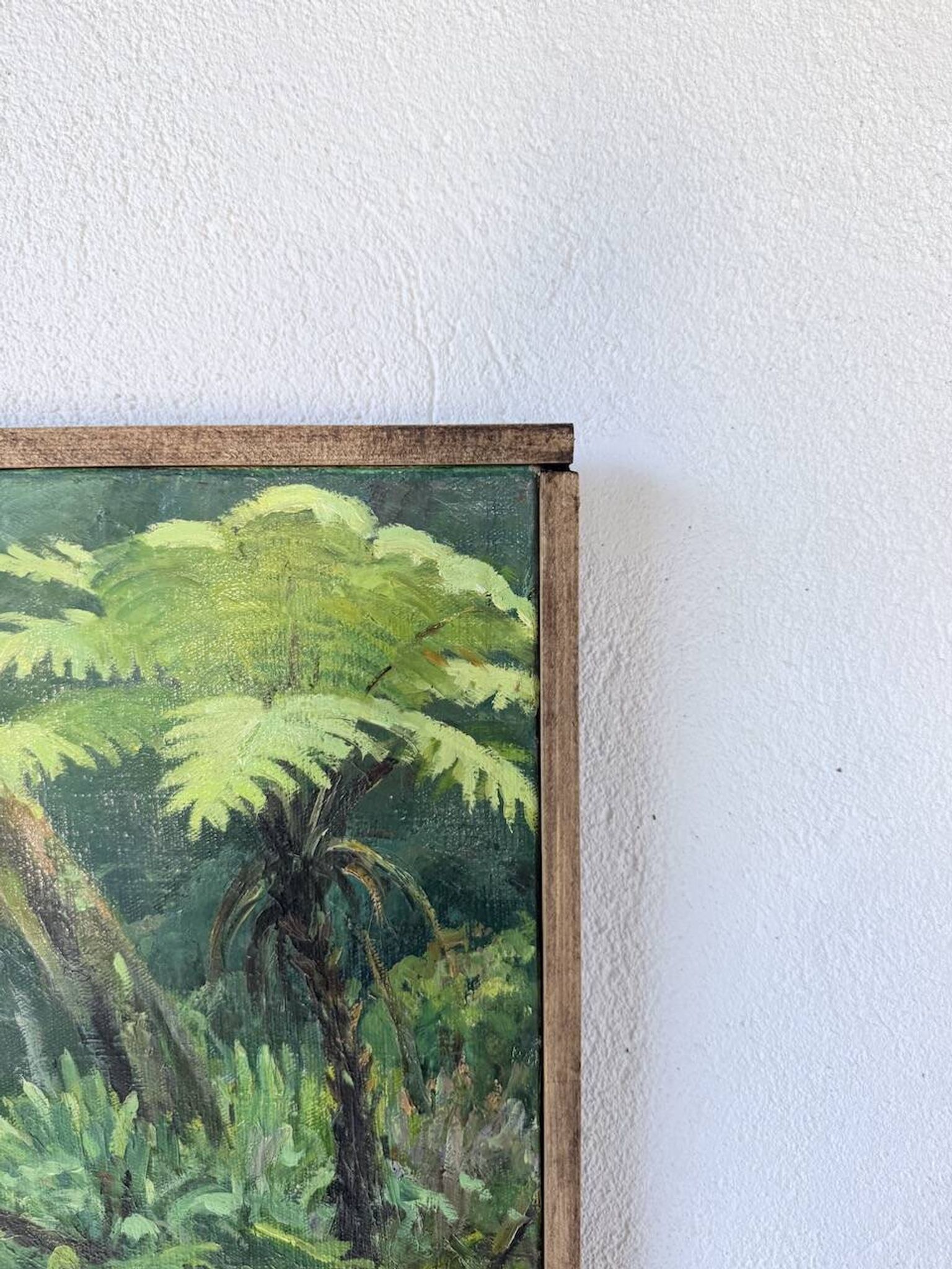 Oil painting "jungle" forest landscape