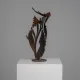 Abstract constructivist iron sculpture, signed CH, Netherlands, 1960s – II