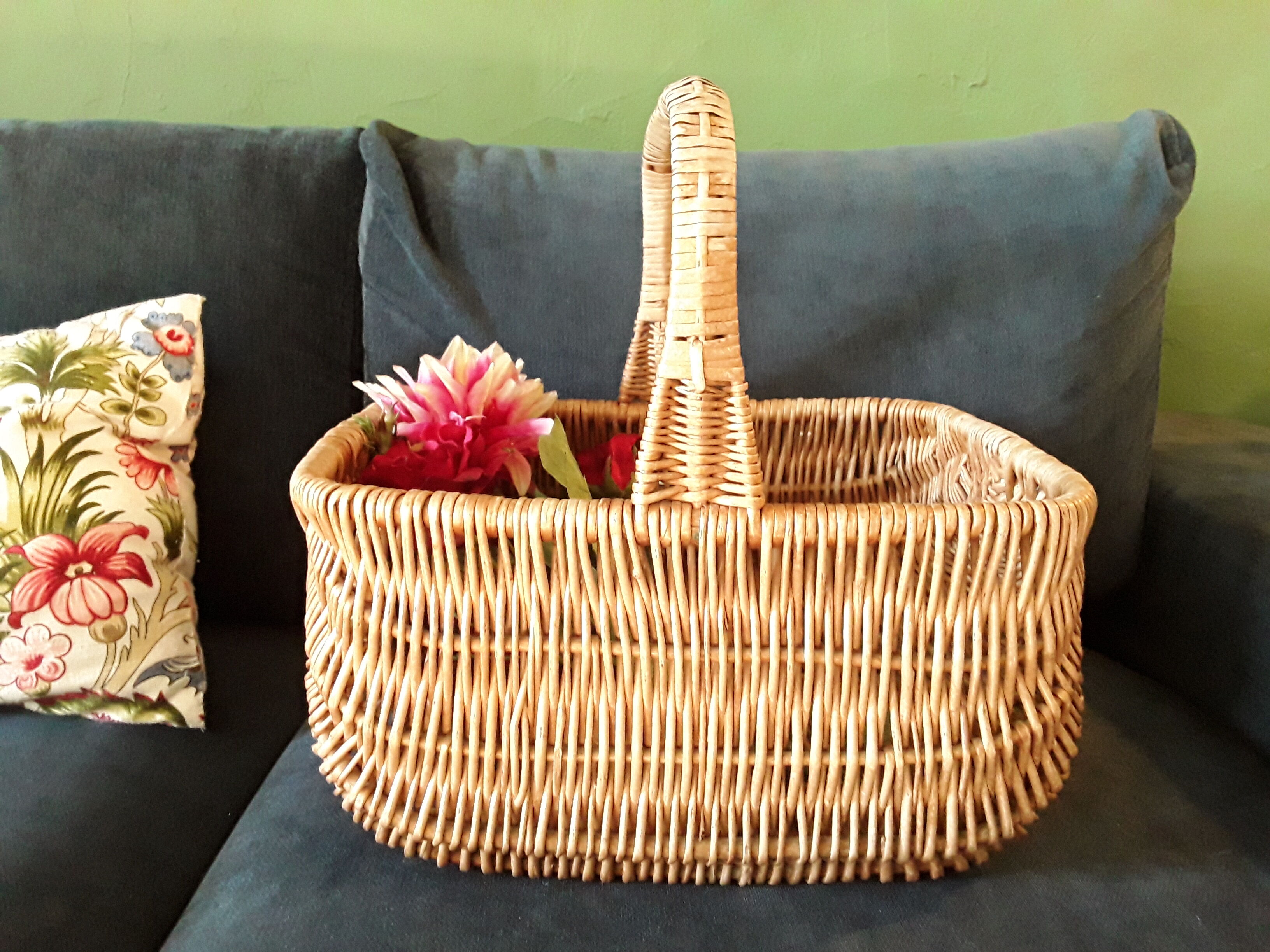 Old wicker basket