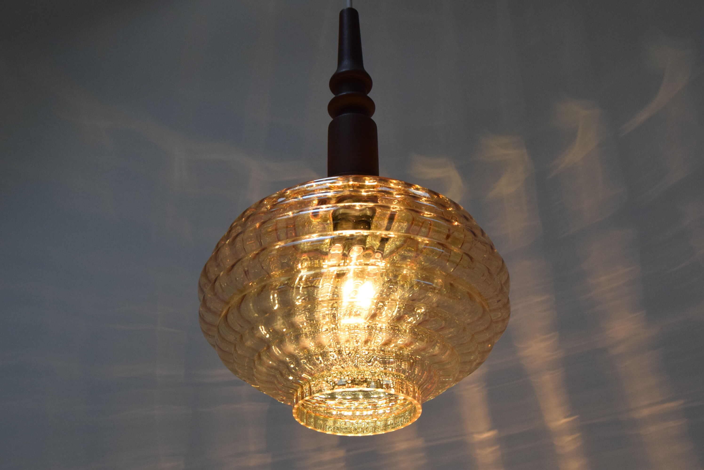 Mid-century Glass Pendant,1960's.