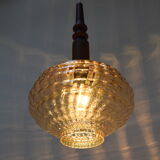 Suspension en verre du milieu du siècle années 1960