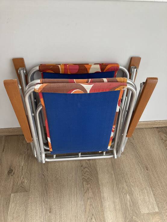 Antique folding camping chairs, 1970s