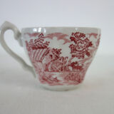 Set of 6 cups with saucers and milk jug The Hunter, England vintage