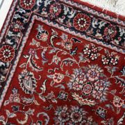 Handmade vintage Persian Sarouk rug 76cm x 122cm, 1970s