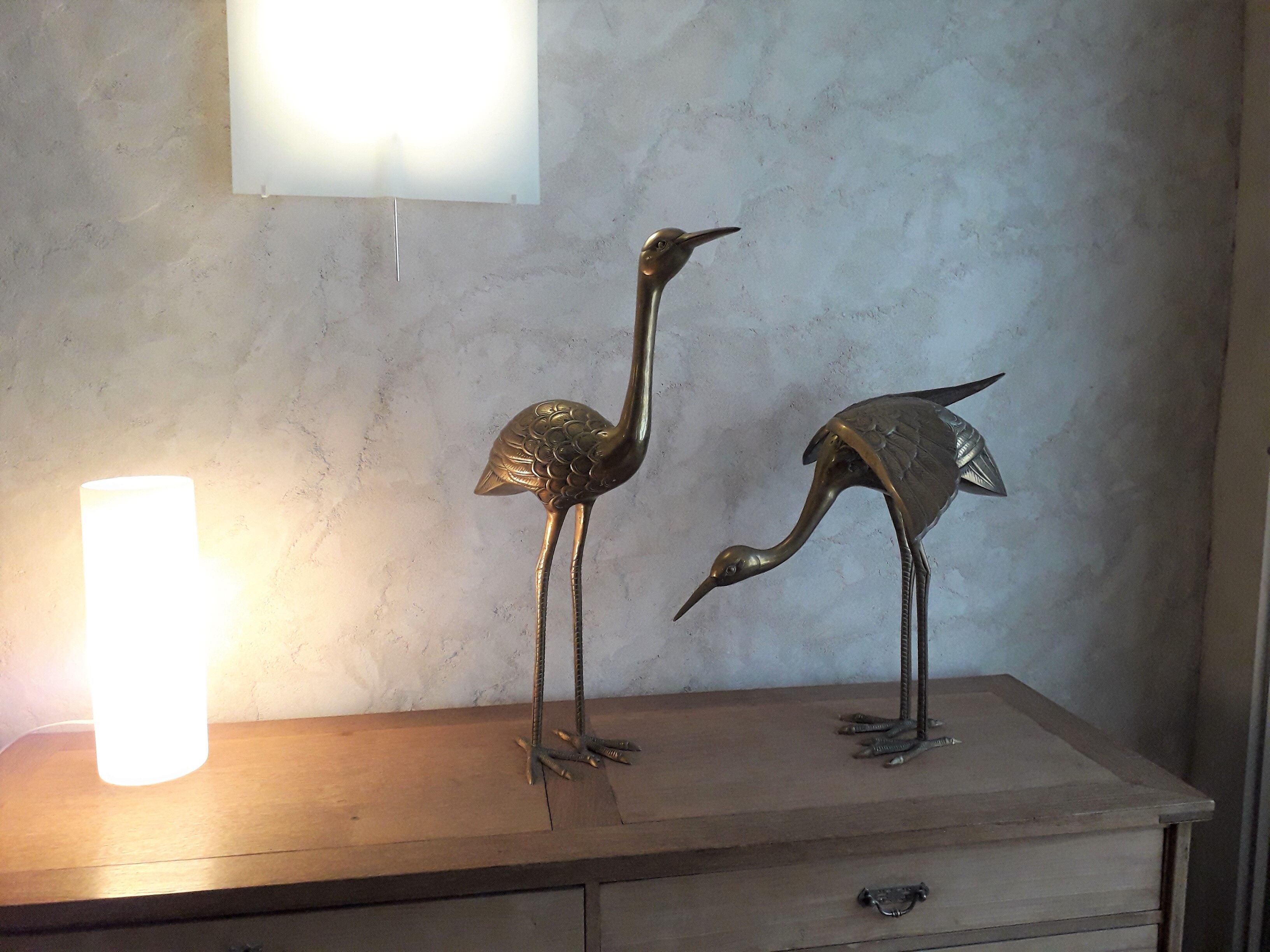 Brass heron