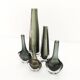 Collection of 5 Scandinavian sommerso glass vases Nils Landberg for Orrefors