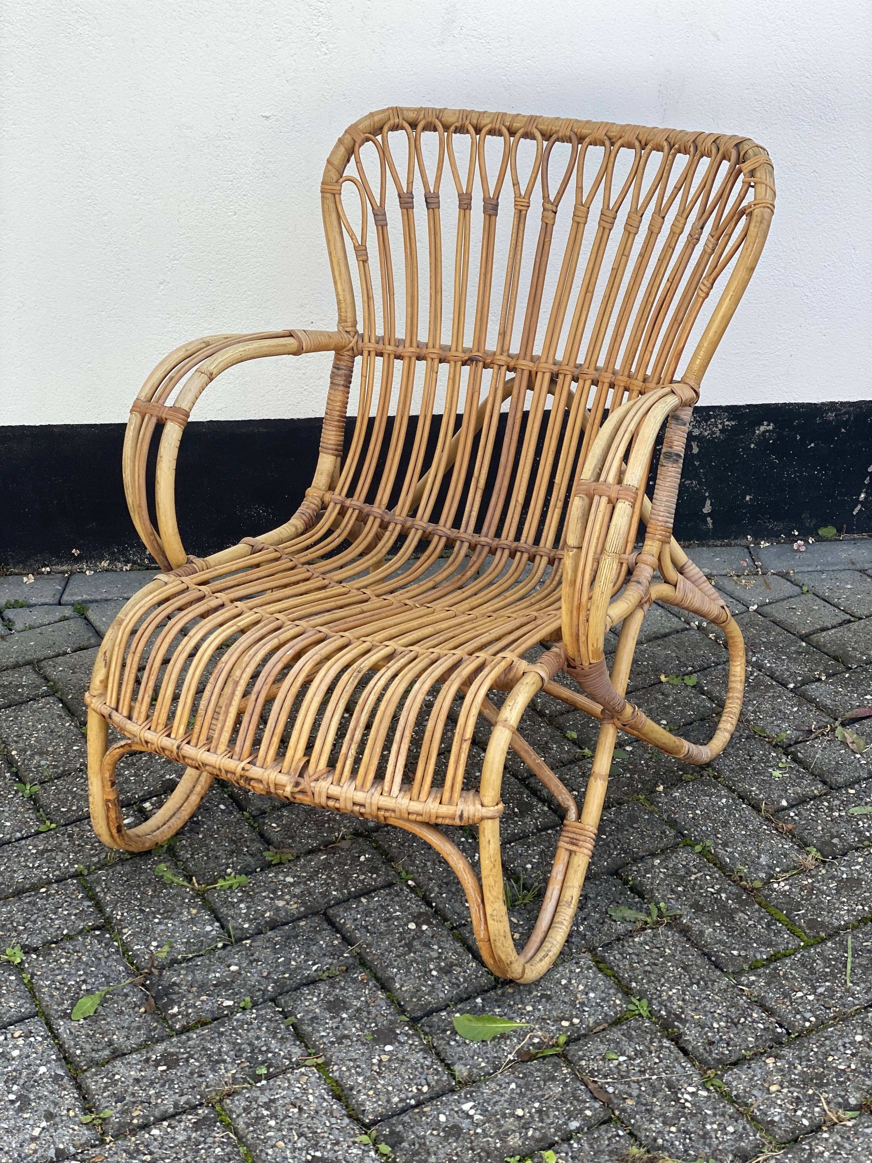 Vintage Belle 8 Rattan ArmChair