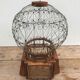 Old metal & wood  bird cage
