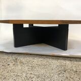 Vintage coffee table wenge hexagon 1960