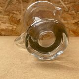 Antique Vintage Clear Blown Glass Pitcher