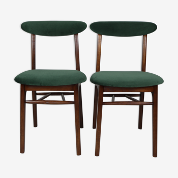 Vintage green Dining Chairs from Rajmund Halas, 1970s, Set of 2