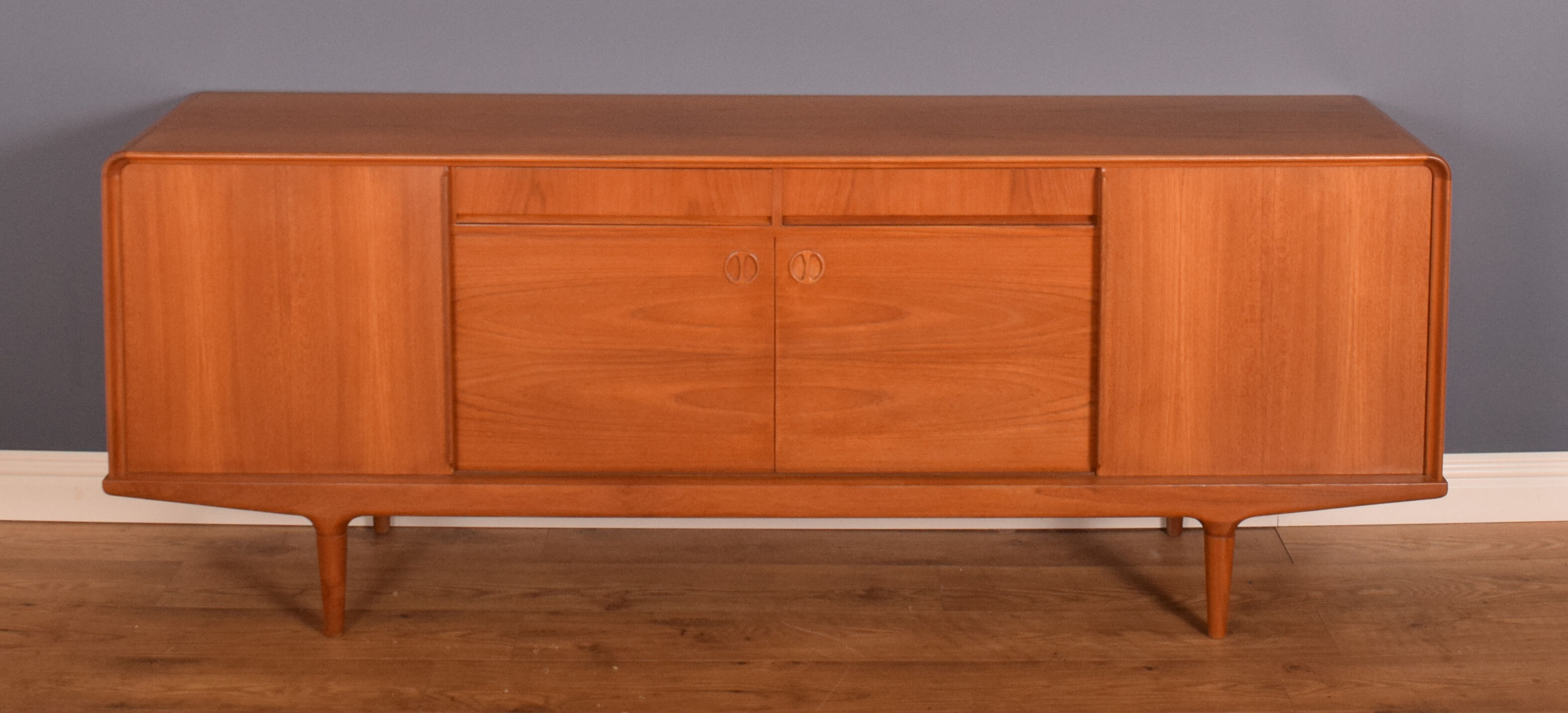 Restored Retro Teak Danish 1960s Clausen & Søn Sideboard