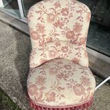 Armchair and pouf in Napoleon III style, Jean Roche