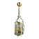 20th century brass and glass lantern pendant light