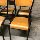 8 mulcca vintage school chairs