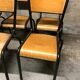 8 chaises mulcca école vintage
