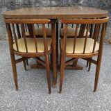 Table and chairs Thonet years 60