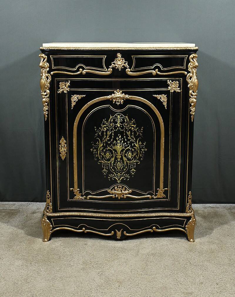 Support Furniture in Blackened Pear Wood, Napoleon III Period – Mid 19th Century
