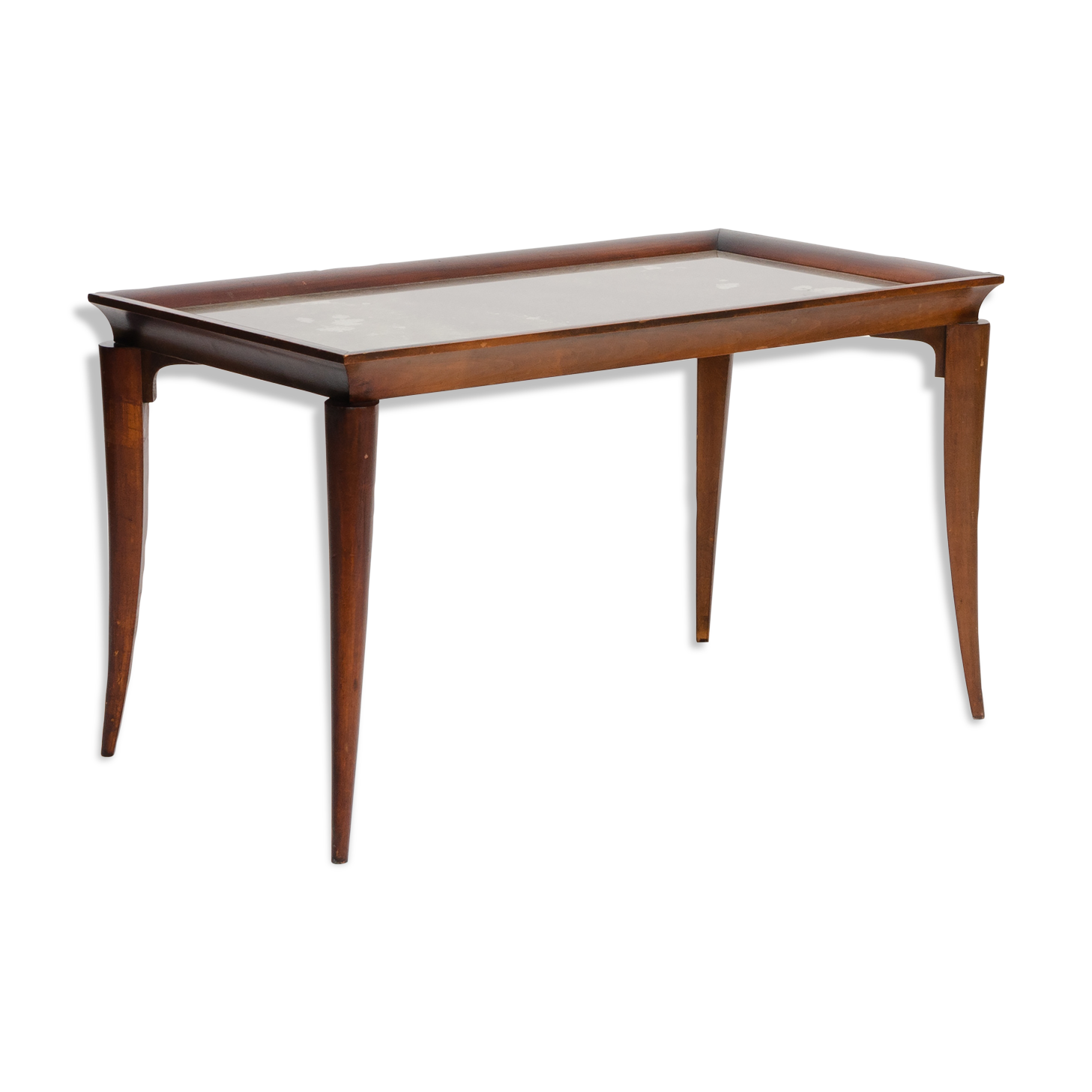 Art Deco mahogany coffee table by Baptistin Spade - France - circa 1930.