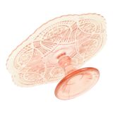Art Deco Pink Cake Stand Standard Depression Glass 33cm