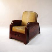Paire de fauteuils Art Déco garniture style galuchat, circa 1930
