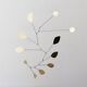 Large brass petal mobile