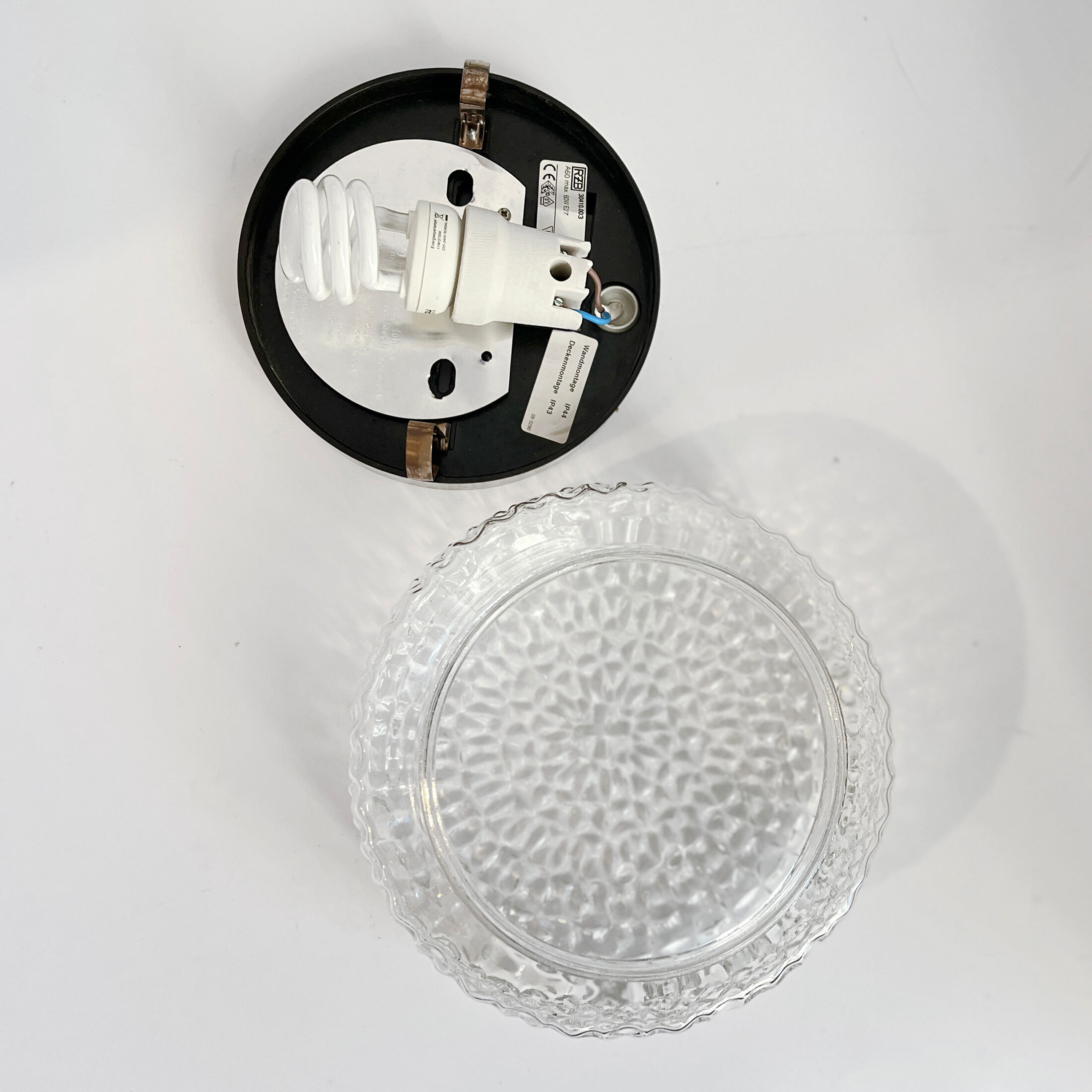 RZB Bamberg plafond or wall lamp, Germany, 1970s