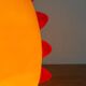Postmodern glass table lamp from Trait D'Union, 1980s.