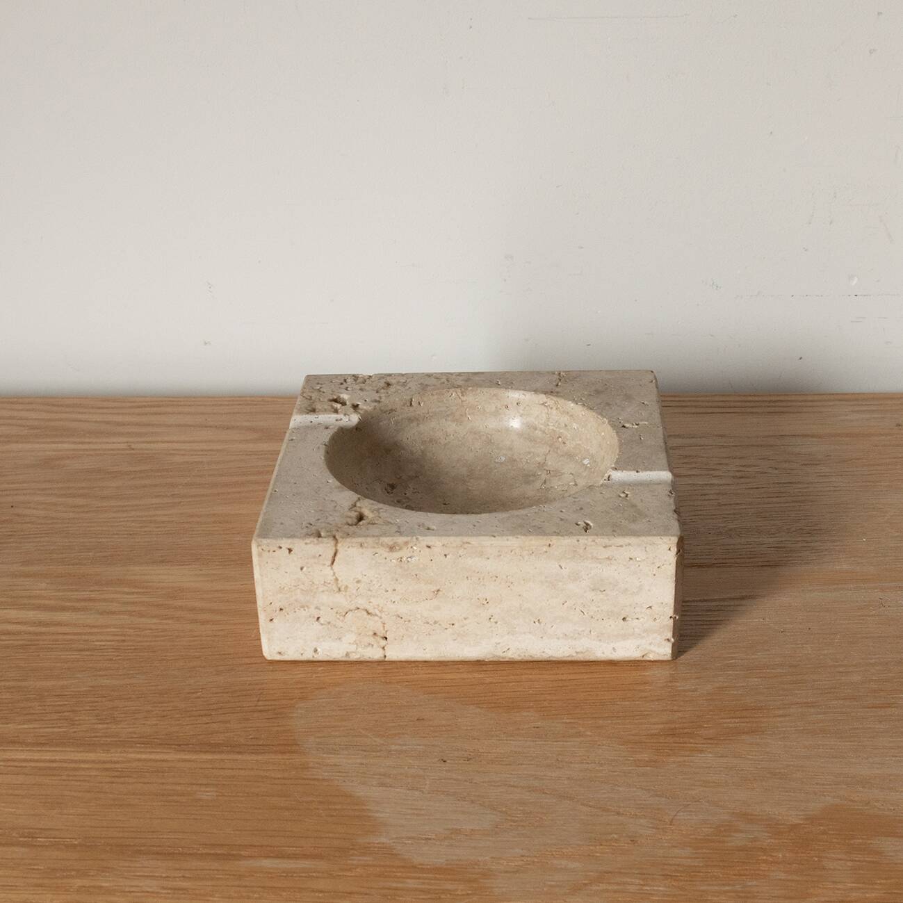 Travertine ashtray