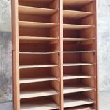 Double curtain binder cabinet