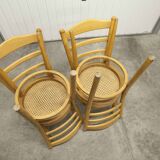 4 chaises Baumann modèle Anteuil 1986