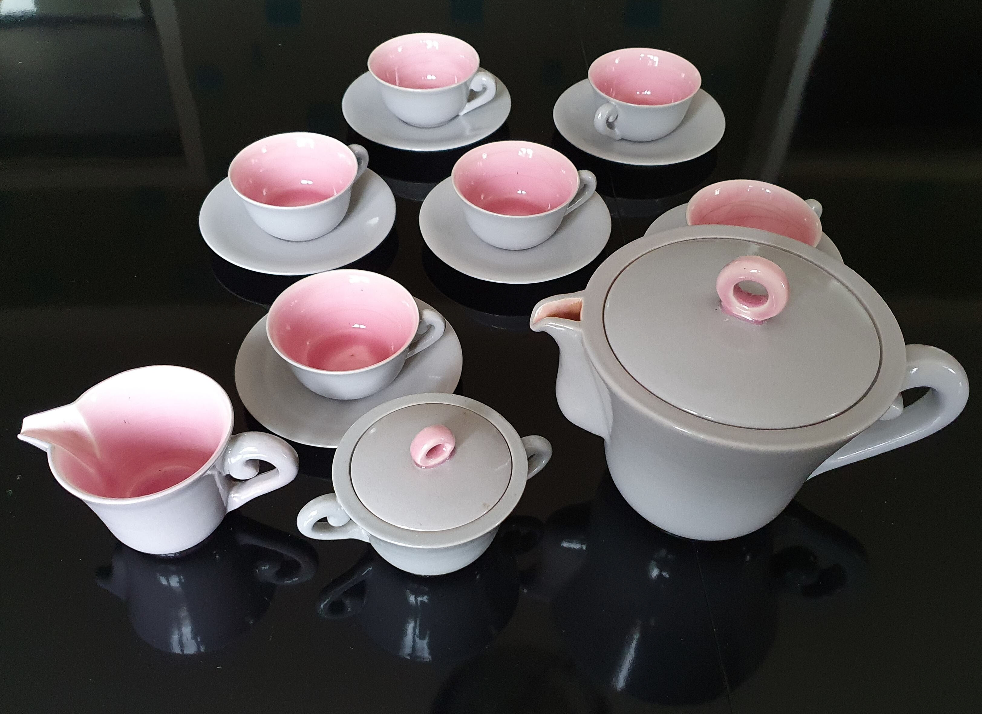 Tea service Keramos Sèvres