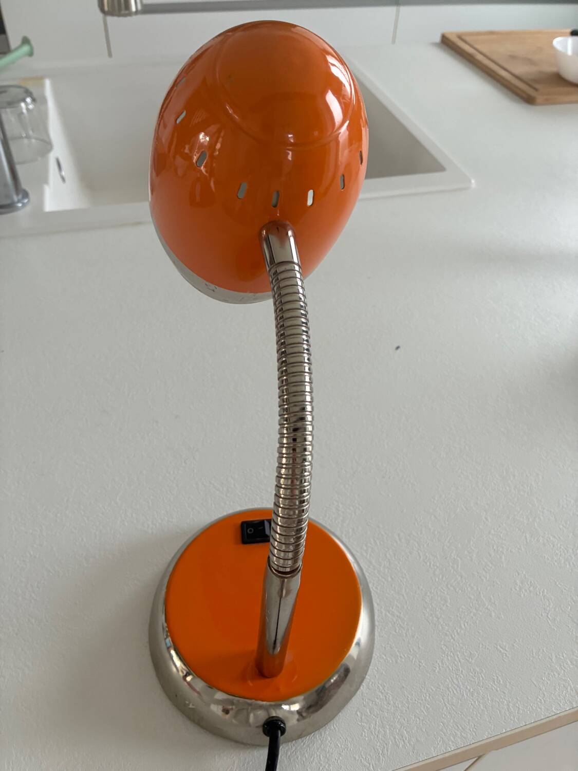 Vintage orange lamp