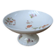 Old Limoges porcelain compote serving dish on pedestal