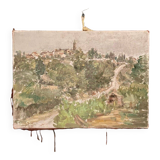 Oil on canvas by Pierre Gilbert 20th landscape