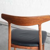 Dining chairs 'model 60' by Hennig Kjaernulf for Bruno Hansen, Denmark 1960