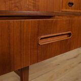Mid-Century Teak High Sideboard, Denmark, 1960s