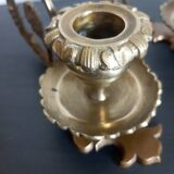 Pair of bronze candlesticks