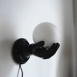 Vintage ceramic hands wall light