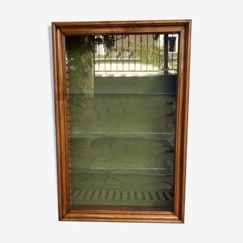 Wooden wall display case
