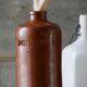 Decorative stoneware bottle